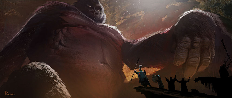 Illustration for article titled This Gorgeous Kong: Skull Island Concept Art Is Fit for a King
